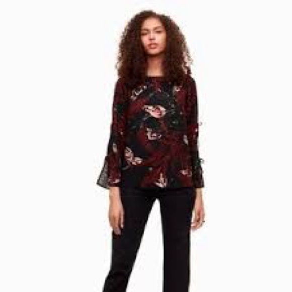 Wilfred pozzi Tie up Sleeve Blouse - Picture 1 of 9